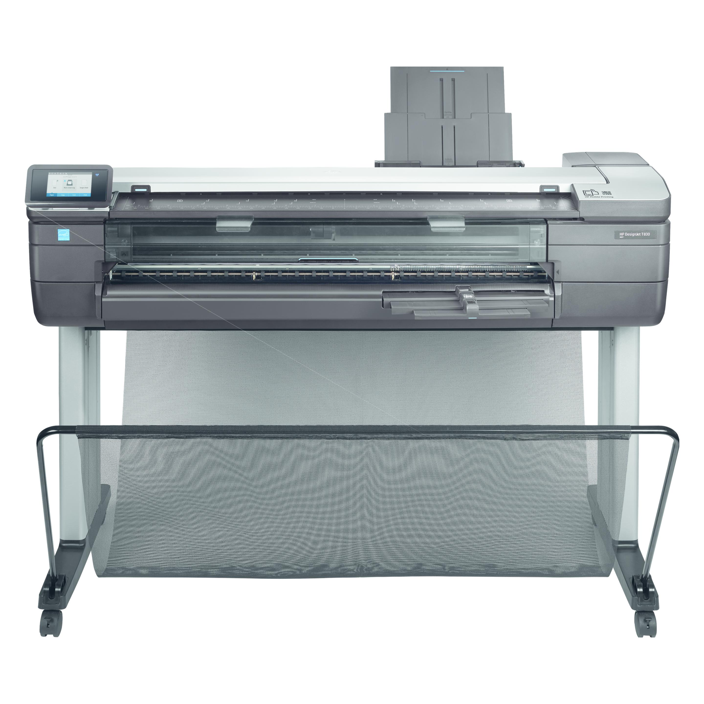 HP DesignJet T830 24" (Tintenpatrone), Drucker, Schwarz, Silber