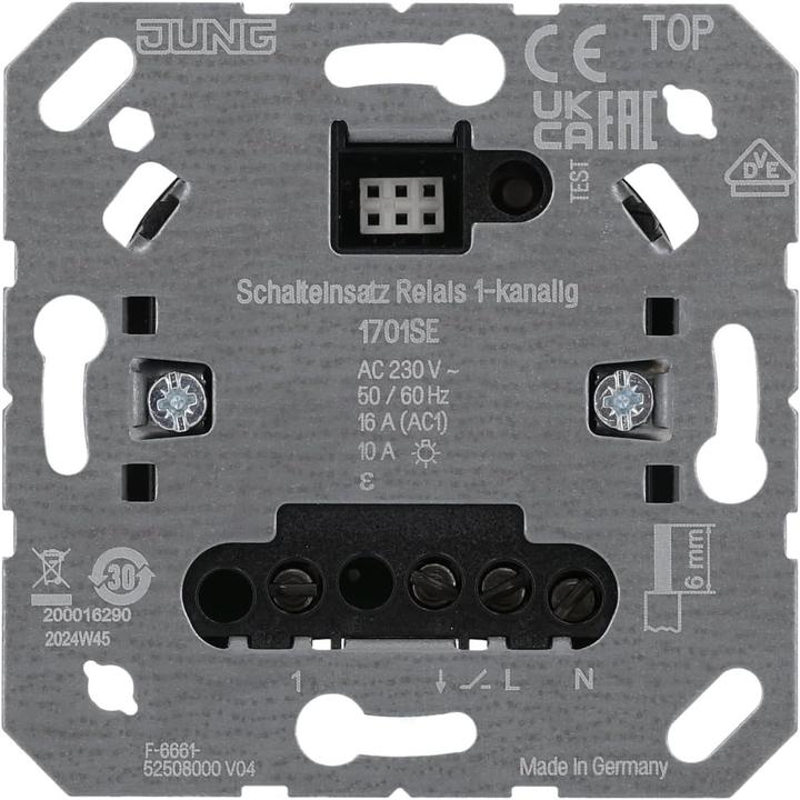 Actual product image JUNG Switch insert relay 1K 1701SE