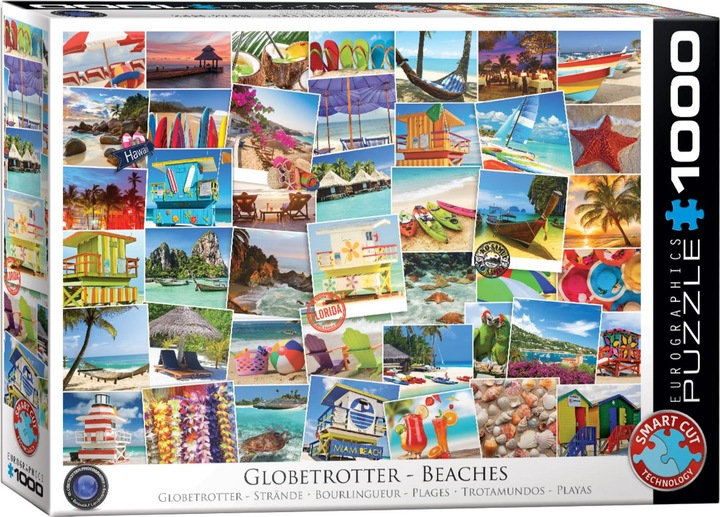 Actual product image Eurographics Globetrotter beaches (1000 pieces)