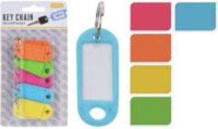 Actual product image Easygift Key rings with signs for labelling, 10 pieces