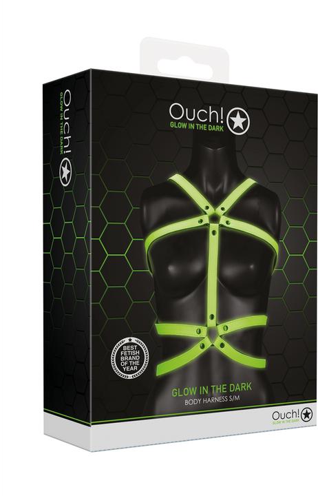 Actual product image Ouch! Body Harness - Glow in the Dark