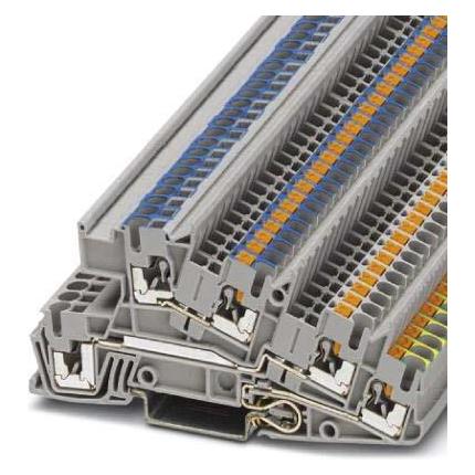 Phoenix Contact PTI 2,5-PE/LO/NO 3213943 Installatievloerklem 0,14 mm² 4 mm² Grijs 50 st., Kabels + Stekkers, Grijs
