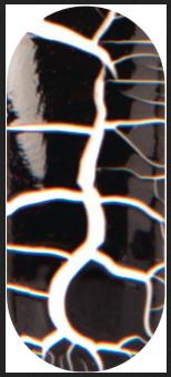 Actual product image Rio Crackle Nails Classic" ( NCRC) (White, Black, Silver)