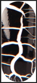 Productafbeelding Rio Crackle Nails Classic" ( NCRC) (Wit, Black, Zilver)