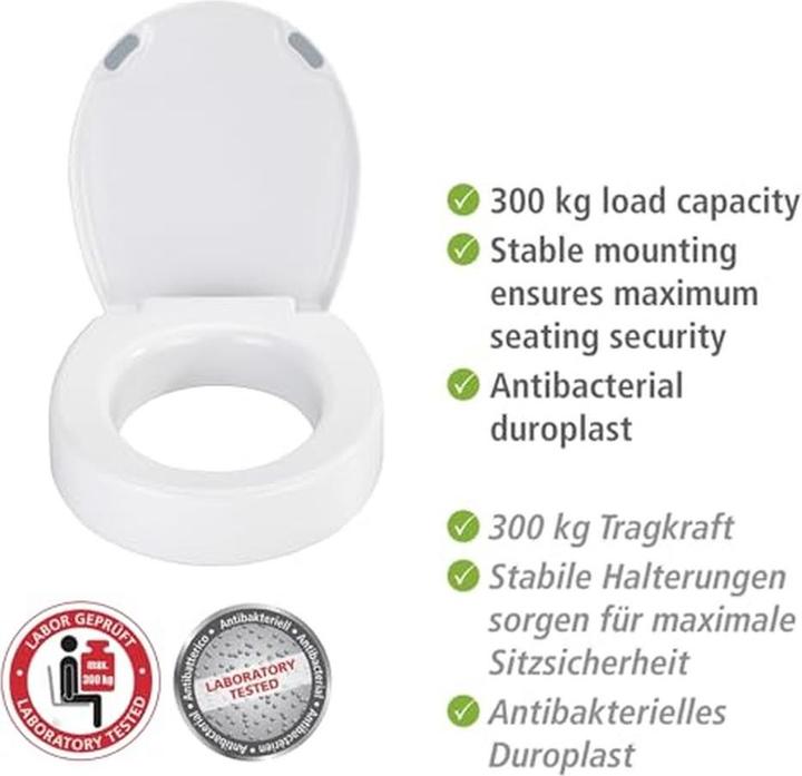 Image du produit Wenko Siège WC Secura Comfort L blanc avec dispositif d'abaissement automatique