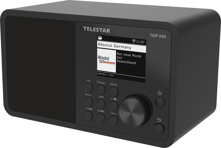 Produktbild Telestar TOP 200 DAB+ Internetradio schwarz (Internetradio, DAB+, UKW, WLAN, Bluetooth)