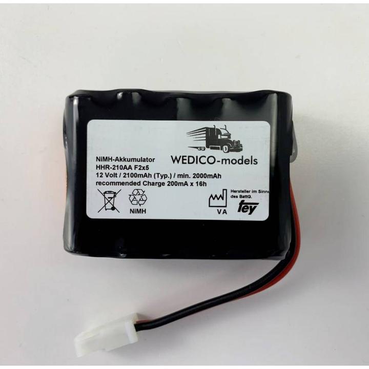 Image du produit Wedico-models Pack d'accumulateurs pour modélisme (NiMh) 12 V 2100 mAh AMP (12 V, 2100 mAh)