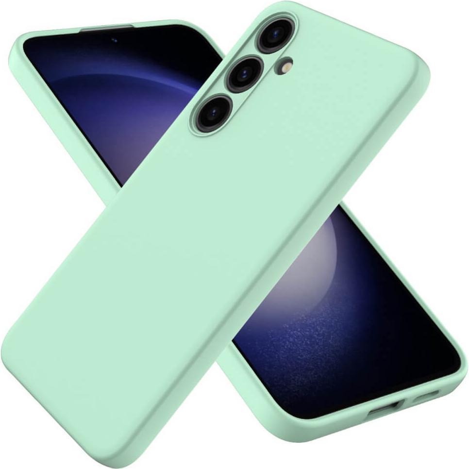 Cover-Discount Silikon Gummi Hülle grün (Samsung Galaxy S24+), Smartphone Hülle, Grün