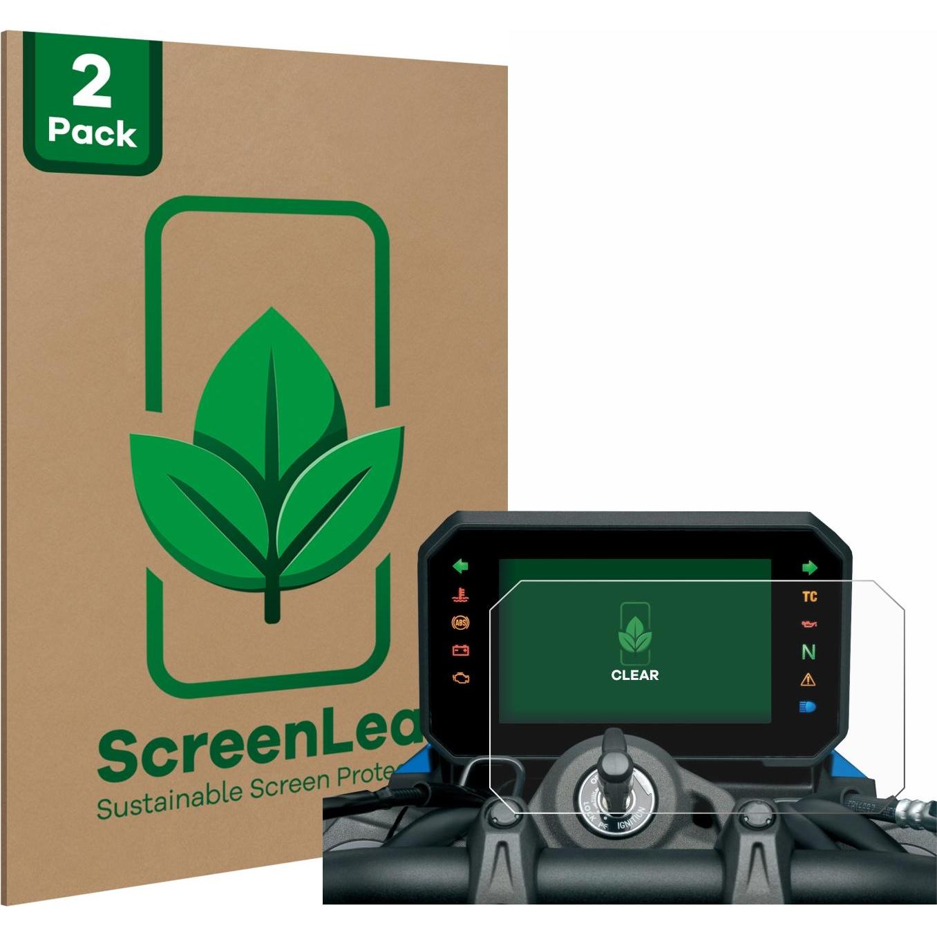 ScreenLeaf, Fahrzeug Navigation Zubehör, Schutzfolie nachhaltiger Displayschutz Displayschutzfolie Folie Klar Transparen...