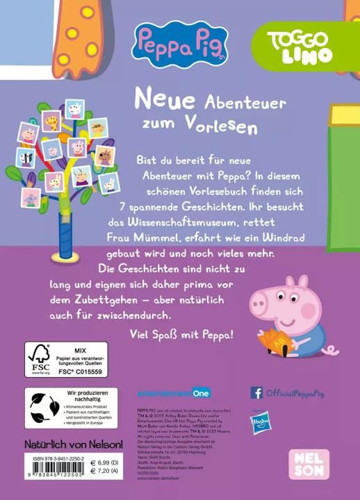 Produktbild Peppa Pig - Neue Abenteuer zum Vorlesen (Deutsch, Steffi Korda, 2023)
