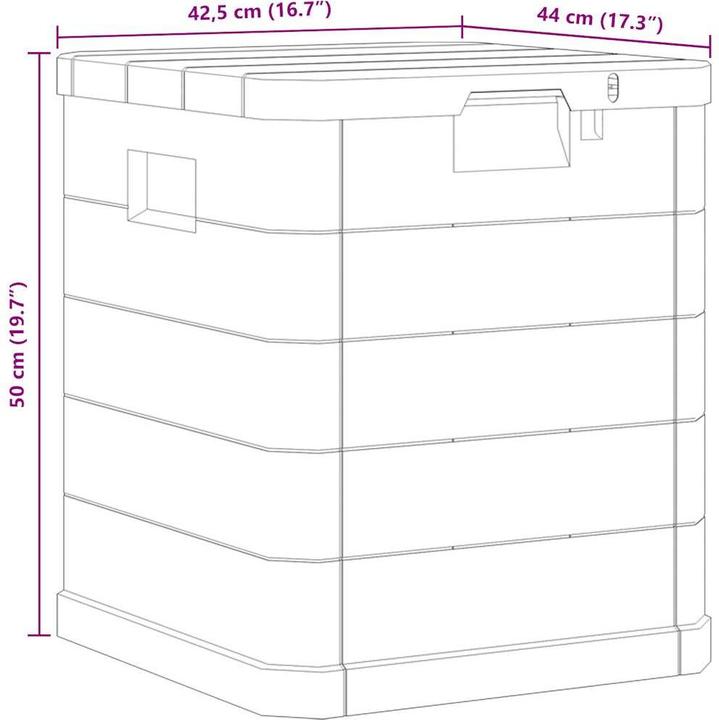 Produktbild vidaXL Aufbewahrungsbox