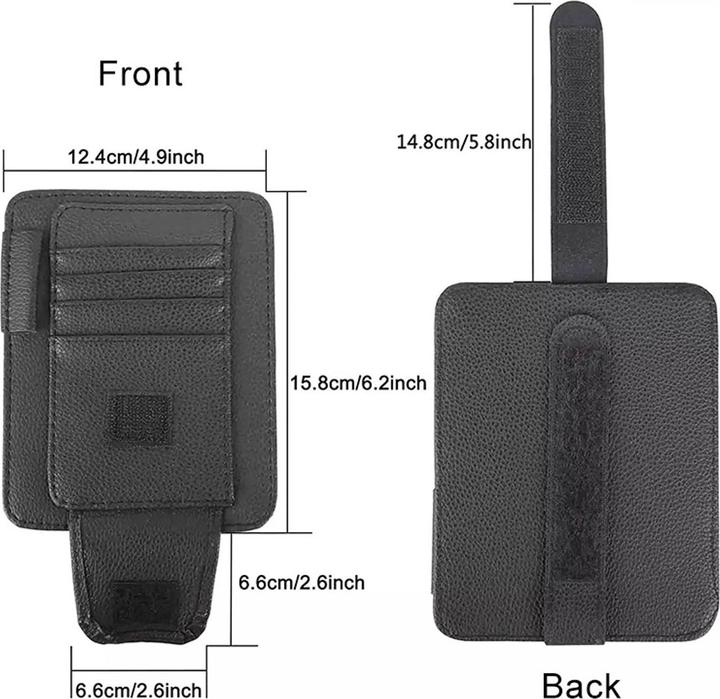 Actual product image König Design Sunglasses holder car glasses holder universal holder card holder sun visor