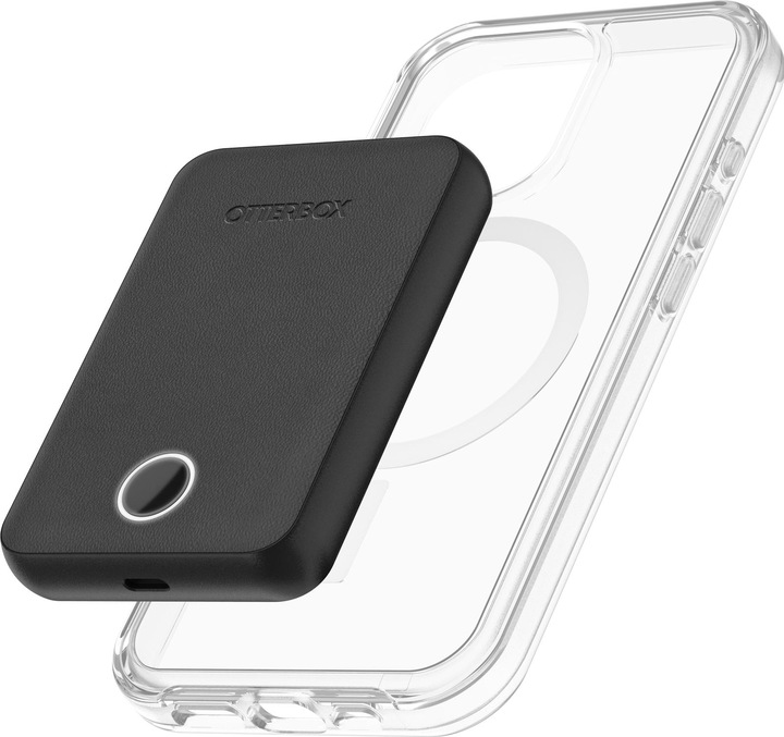 Actual product image OtterBox Wireless Power Bank (7.5W) 5000mAh USB-C Port Black (5000 mAh, 12 W)