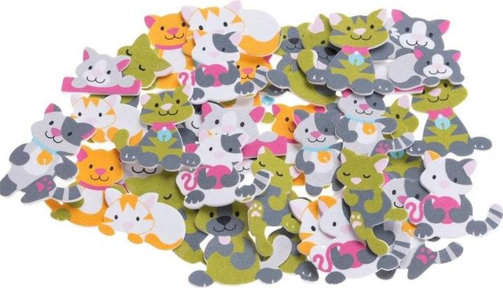 Brewis Katzen Schaumstoffaufkleber 36 Stk