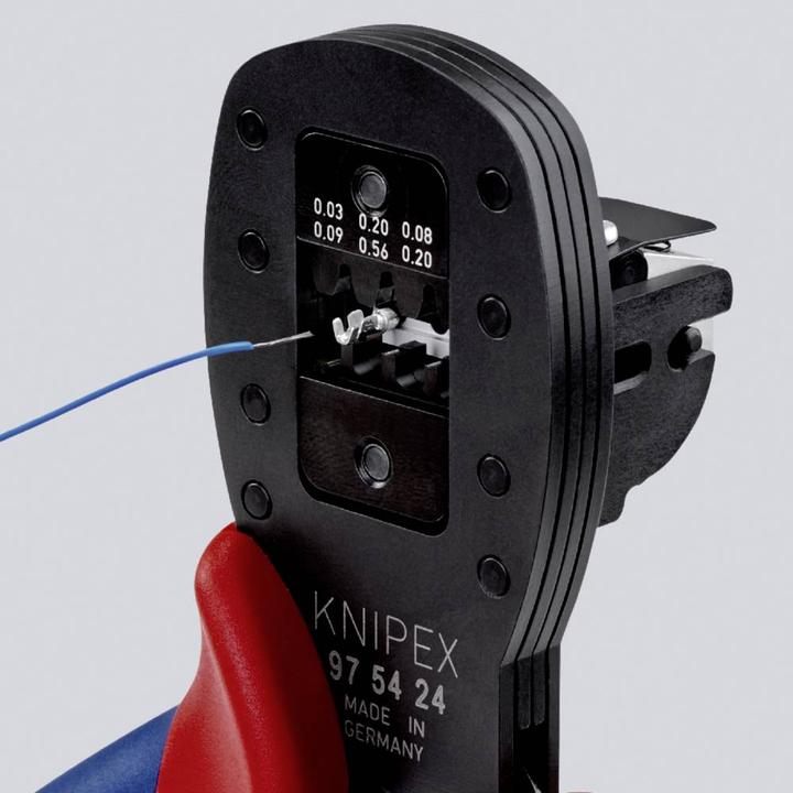Actual product image Knipex Crimping Pliers for micro plugs (190 mm)