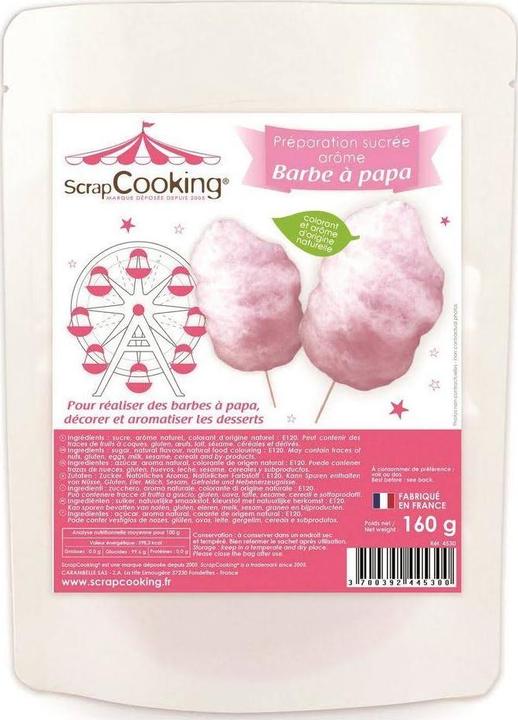 Immagine prodotto ScrapCooking Zucchero filato pronto per l'uso Barbe à papa (160 g)