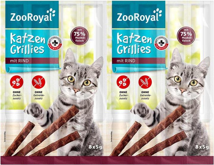 Produktbild Zooroyal Katzen-Grillies mit Rind (Junior, 30 Stk., 1200 g)