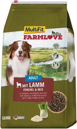 MultiFit Farmlove Adult Lamm und Reis (Adult, 12000 g)