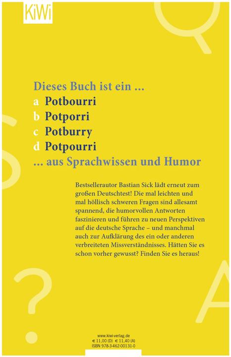 Produktbild Wie gut ist Ihr Deutsch? 3 (Deutsch, Bastian Sick, 2021)