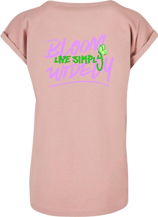 Produktbild Merchcode Ladies Never Too Late Extended Shoulder Tee - 111665 (L)