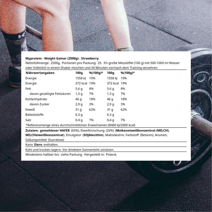 Immagine prodotto MyProtein Weight Gainer (1 x, 2500 g)