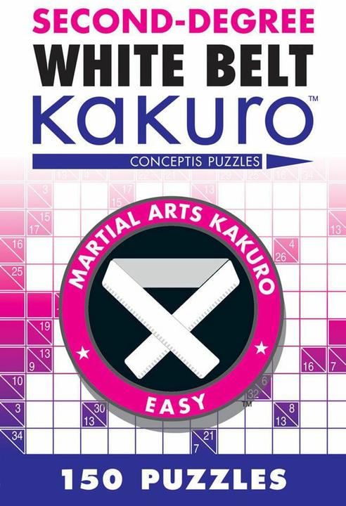 Image du produit Second-Degree White Belt Kakuro (Anglais, Puzzles Conceptis, 2012)