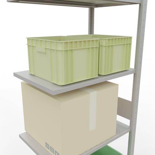 Actual product image Schulte Lagertechnik MULTIplus150 boltless add-on bay system with length bolts