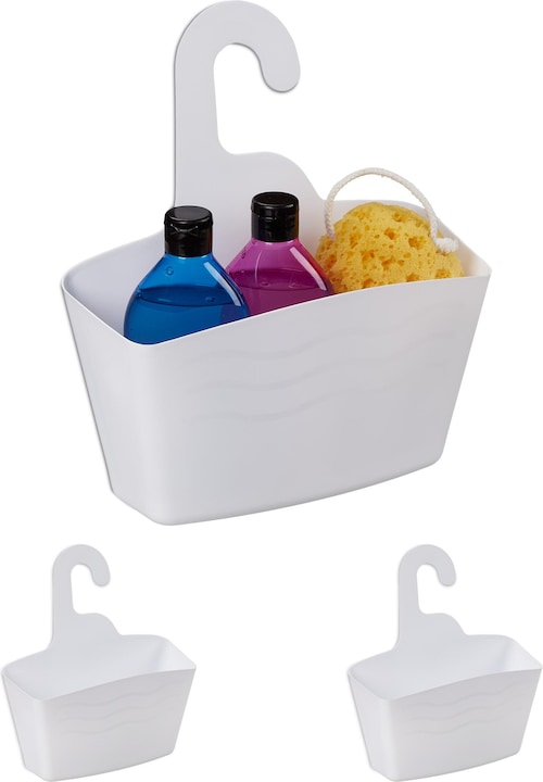 Image du produit Relaxdays 3x corbeilles-de-douche