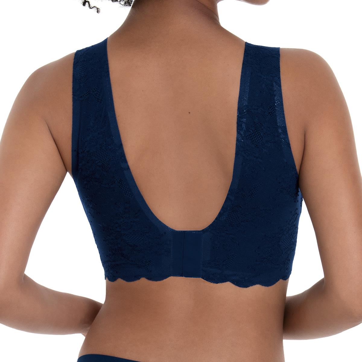 Thumbnail - Anita, BH, Essential Lace Bralette, Blau, (XL, Einzelpack)