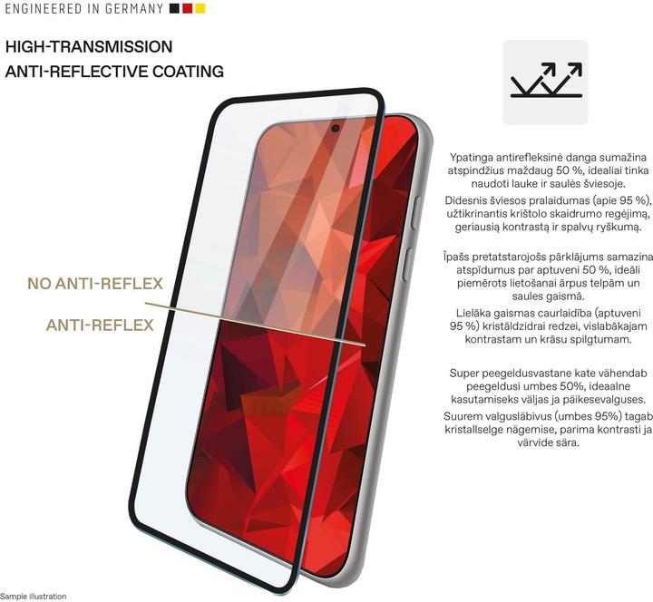 Actual product image Toti Phone glass screen protector Galaxy S25 Ultra, 9H, 6.9 (1 pcs., Samsung Galaxy S25 Ultra)