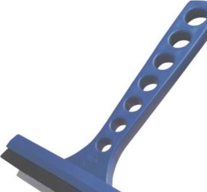 Produktbild Henning Sorensen Isskraber 155 mm - med plast & gummi skraber, udført i solid plast