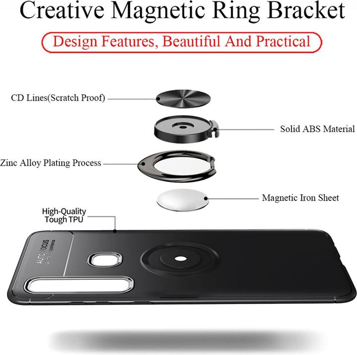 Immagine prodotto Nalia Custodia per cellulare con anello magnetico (Samsung Galaxy A9)