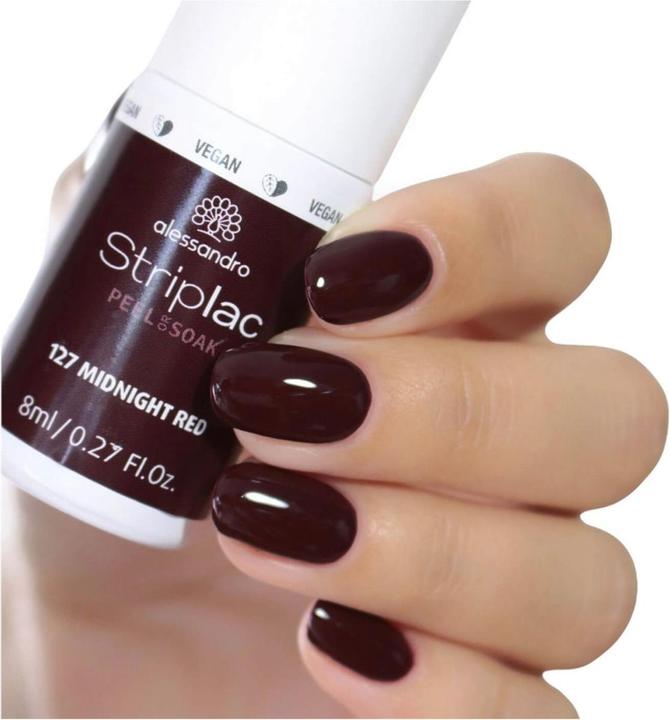Produktbild Alessandro Striplac Peel or Soak (127 Midnight Red, Farblack)