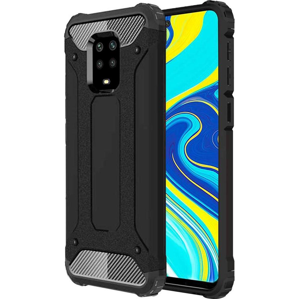 Techsuit - Hybrid Armor - Xiaomi Redmi Note 9S / Note 9 Pro / Note 9 Pro Max - Black (Xiaomi Redmi Note 9 Pro, Xiaomi Redmi Note 9 Pro Max, Xiaomi Red