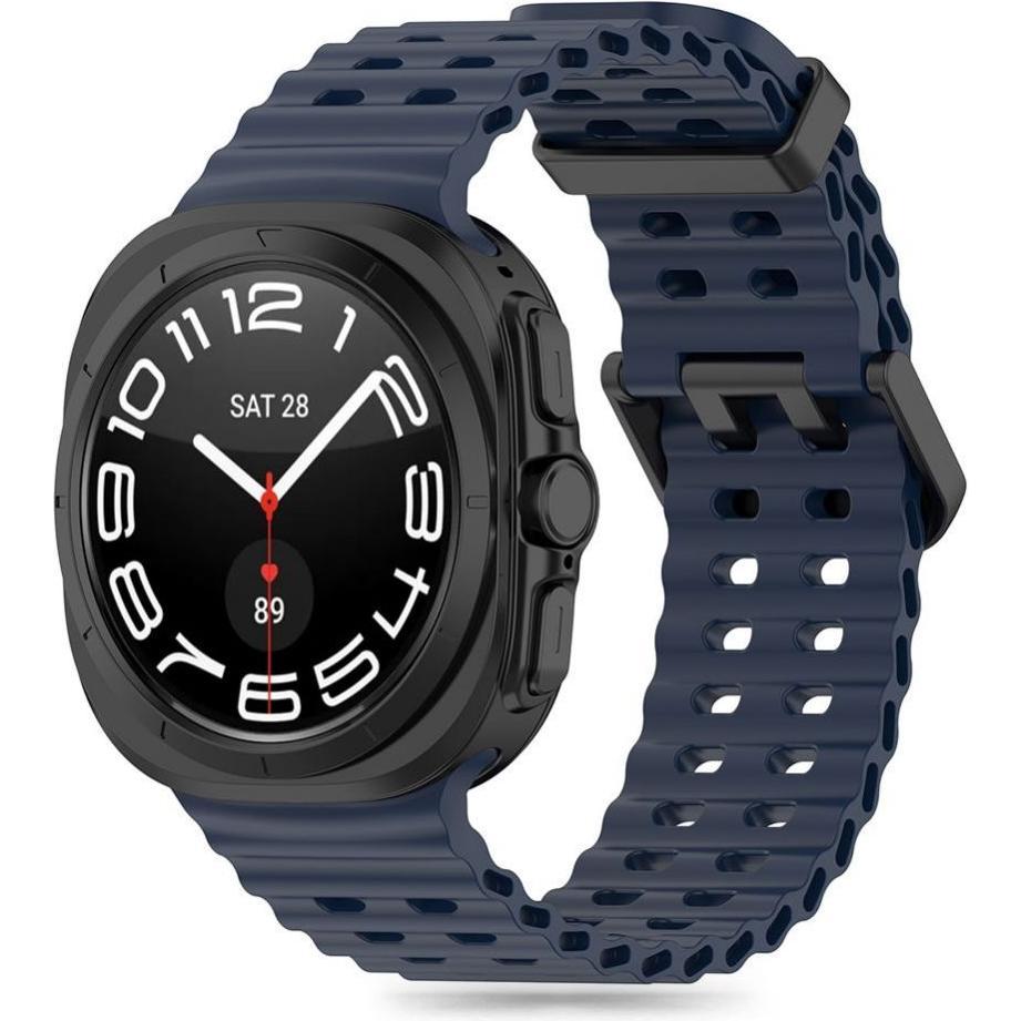 Tech-Protect IconBand Pro Strap for Samsung Galaxy Watch Ultra (47mm) - Navy Blue (TPU, Galaxy Watch Ultra), Uhrenarmban...