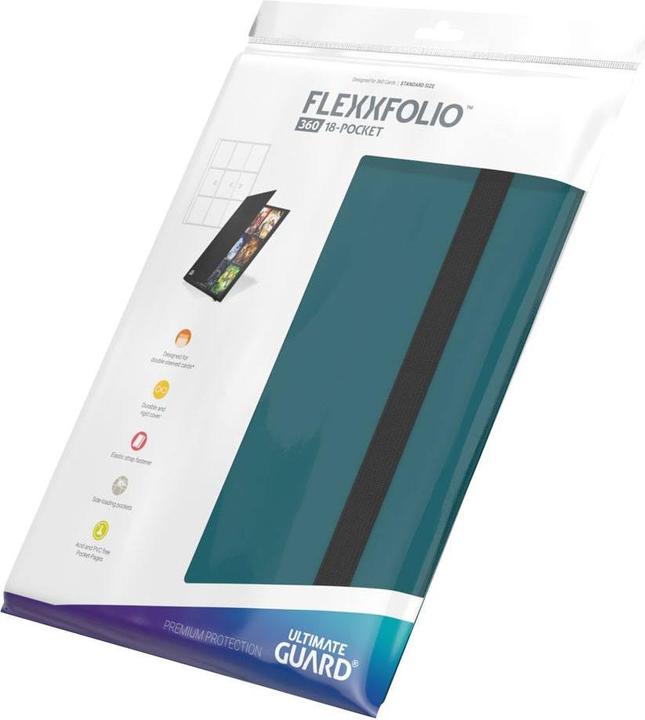 Actual product image Ultimate Guard UGD010170 - Flexxfolio 360 – 18-Pocket Portfolio, petrol