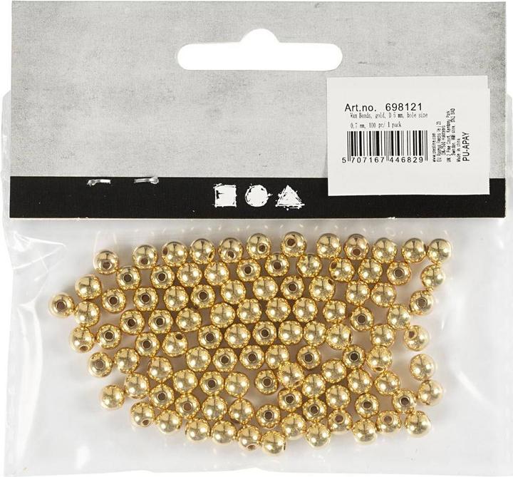 Image du produit Creativ Company Perles or, 100 pièces.