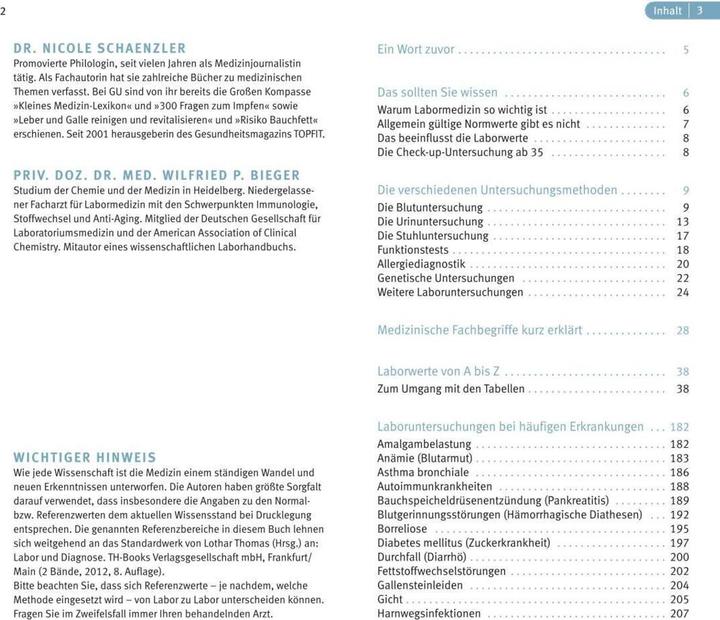 Produktbild Laborwerte (Deutsch, Nicole Schaenzler, 2016)