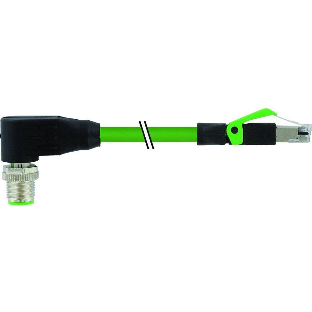 Murr Elektronik 7000-44761-7961000 Sensor-/Aktor-Steckverbinder, konfektioniert, Elektronikkabel + Stecker, Grün