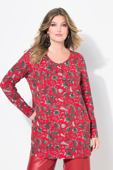Actual product image Miamoda T-Shirt, A-Linie, florales Muster, Langarm (42)