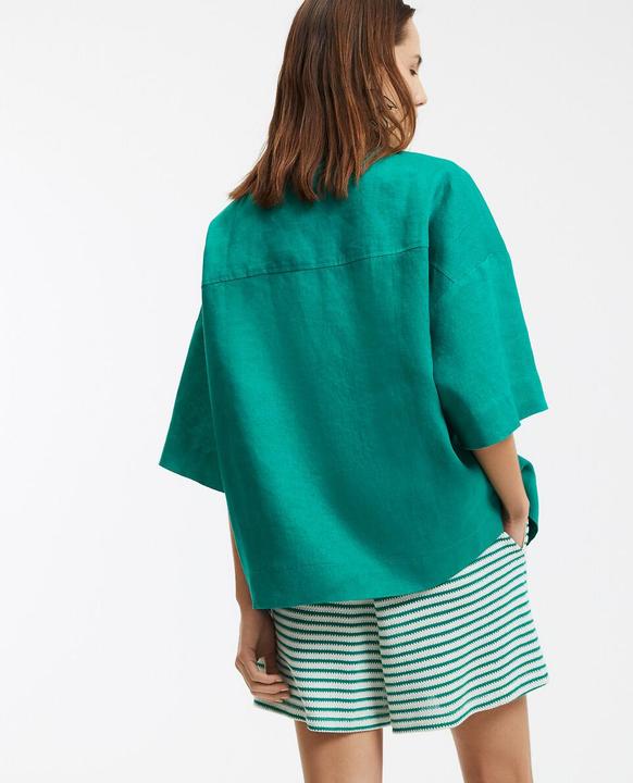 Produktbild La Redoute Collections Leinenhemd mit weiten Ärmeln und Ellenbogen Signature (S)