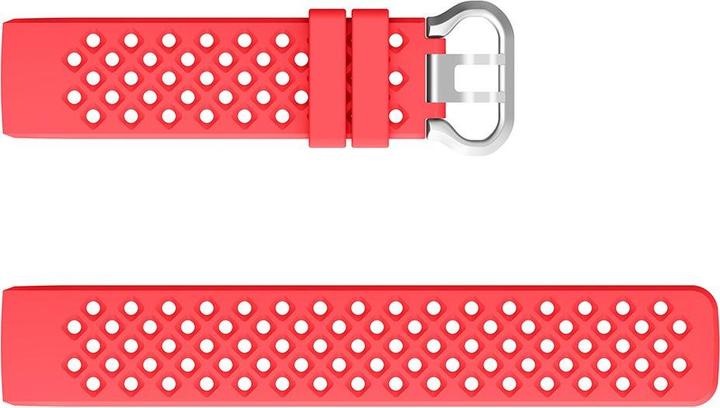 Produktbild Cover-Discount Fitbit Charge - Silikon Sportarmband gelöchert rot (Silikon, Charge 3, Charge 4)