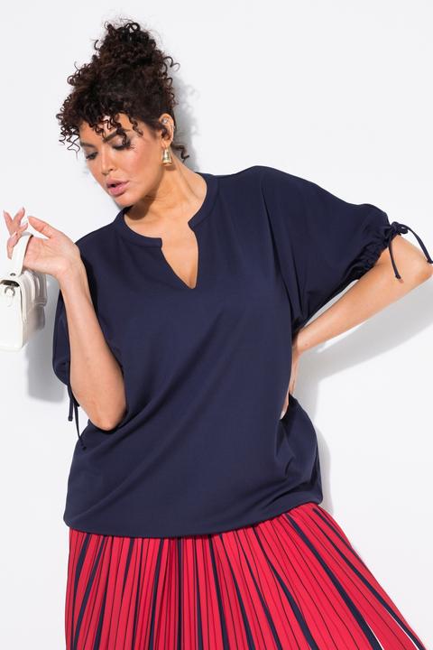 Produktbild Ulla Popken Sweatshirt, Oversized, Tunika-Ausschnitt, Halbarm (50, 52)