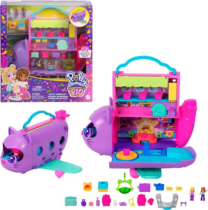 Actual product image Polly Pocket Kitty Plane