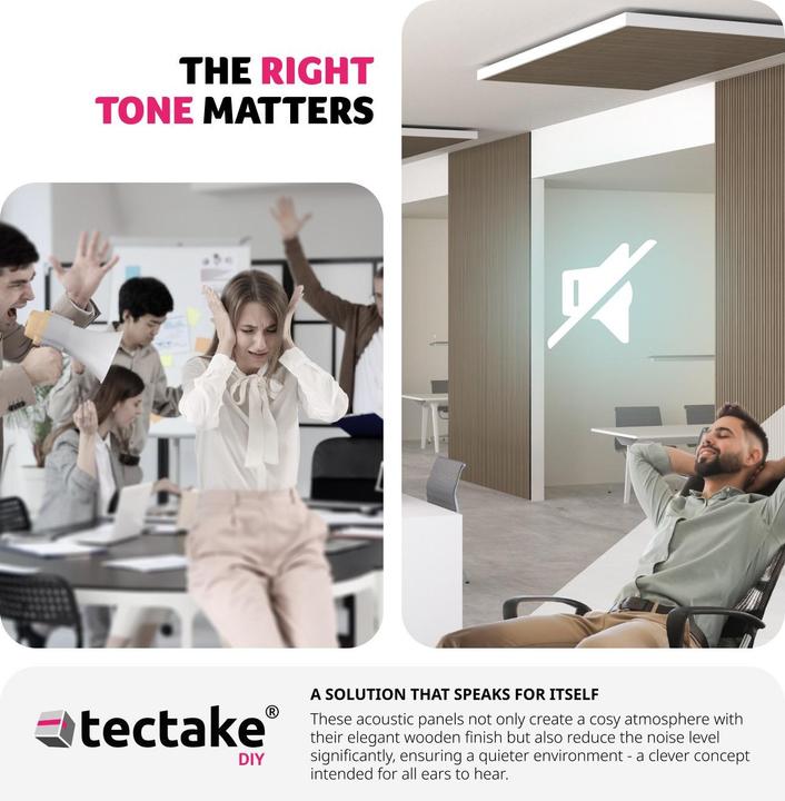 Immagine prodotto tectake Set di 2 pannelli acustici Sonic Wall (2 pz.)