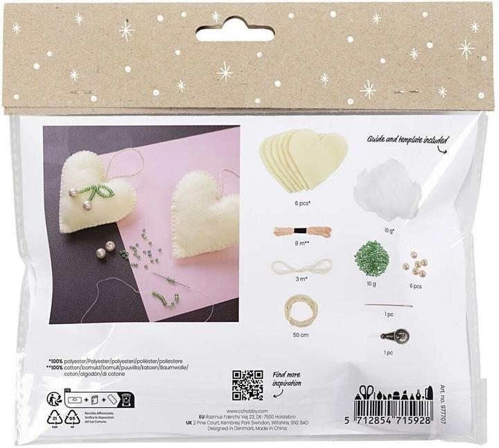 Image du produit Creativ Company Kit de bricolage Couture Coeurs