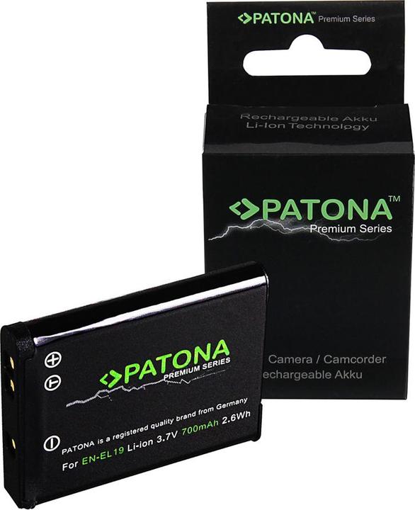 Actual product image Patona Premium battery f. Nikon EN-EL19 (Camera battery)