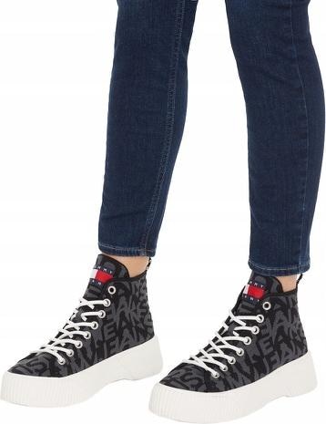 Actual product image Tommy Hilfiger Women's high-top sneaker Vulc knitted Mc (36)