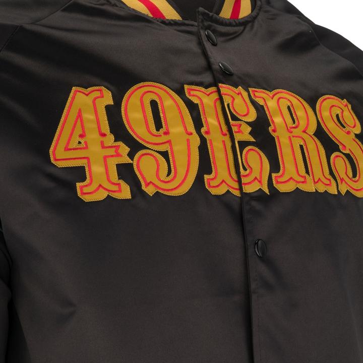 Actual product image Mitchell & Ness M&N Lightweight Satin Jacket - San Francisco 49ers - M (M)