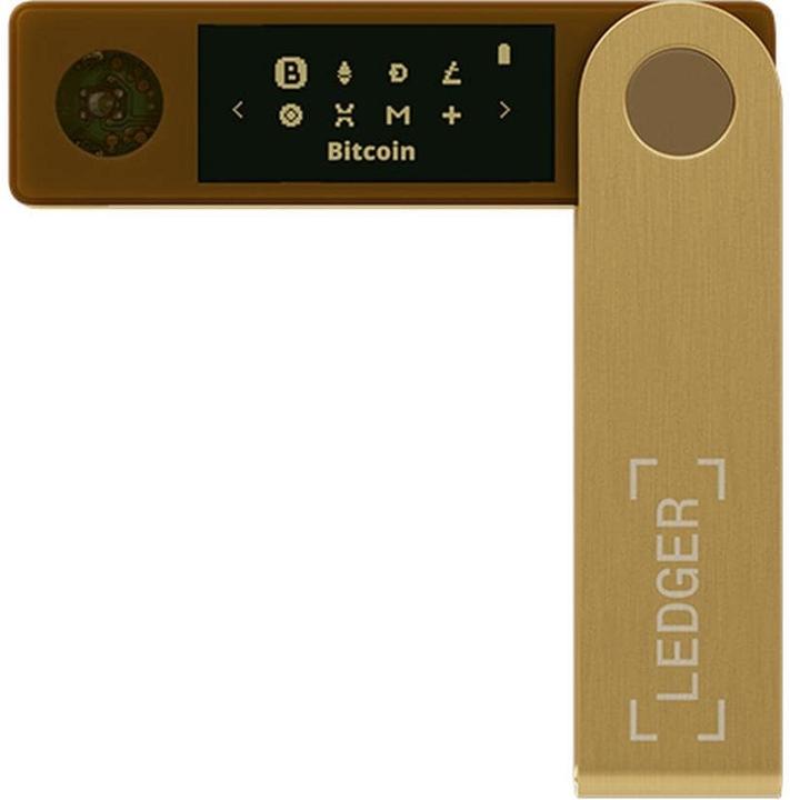 Actual product image Ledger Nano X - Gold (Bitcoin, Ethereum Classic, Litecoin, Dogecoin, Dash, Others)